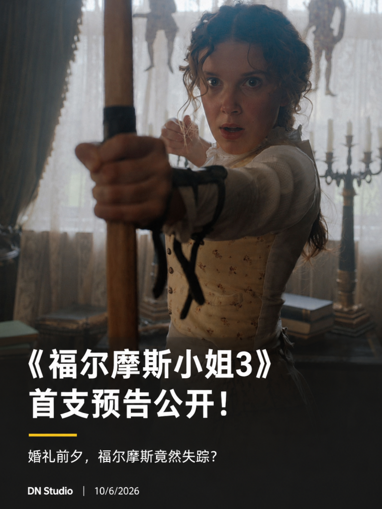 《福尔摩斯小姐3》首支预告公开!婚礼前夕哥哥突然失踪,Enola迎来人生最大案件