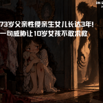 73岁父亲性侵亲生女儿长达3年！一句威胁让10岁女孩不敢求救